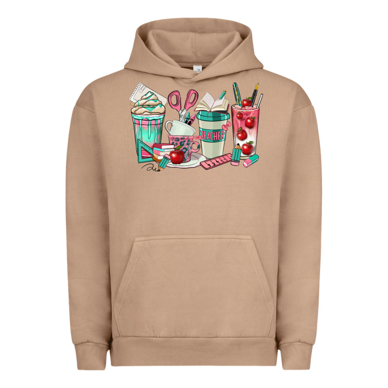 Teacher Coffee Cups Urban Hoodie by texasbilliewilder | Teevron
