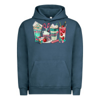 Pigment Midnight Navy teacher coffee cups Urban Hoodie - texasbilliewilder