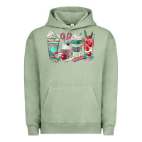 Pigment Oil Green teacher coffee cups Urban Hoodie - texasbilliewilder