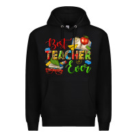 Black best teacher ever Premium Hoodie - texasbilliewilder