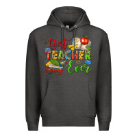 Charcoal Heather best teacher ever Premium Hoodie - texasbilliewilder
