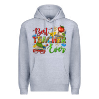 Heather Grey best teacher ever Premium Hoodie - texasbilliewilder