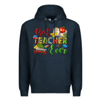 Navy best teacher ever Premium Hoodie - texasbilliewilder