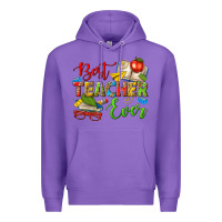 Purple best teacher ever Premium Hoodie - texasbilliewilder