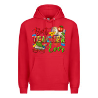 Red best teacher ever Premium Hoodie - texasbilliewilder