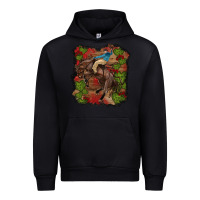 Black valentine's day cowboy cactus rose Urban Hoodie - RanaPortraitStore