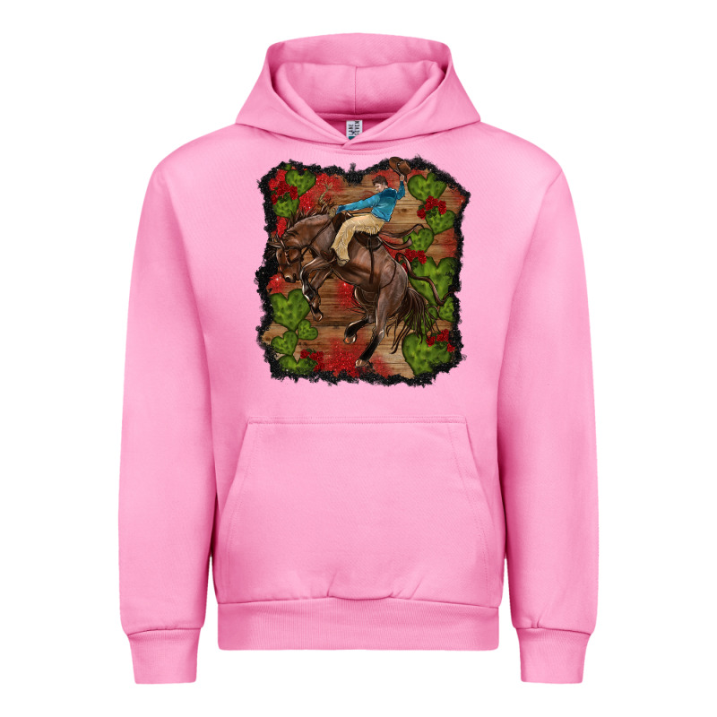 Valentine's Day Cowboy Cactus Rose Urban Hoodie by RanaPortraitStore | Teevron
