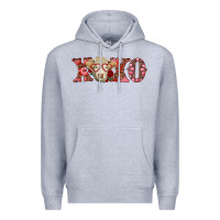 Heather Grey xoxo charolais cow Premium Hoodie - RanaPortraitStore