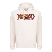 Pale Pink xoxo charolais cow Premium Hoodie - RanaPortraitStore