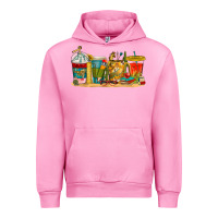 Fuchsia Pink teacher fuel coffee cups Urban Hoodie - texasbilliewilder