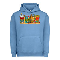 Pigment Pebble Blue teacher fuel coffee cups Urban Hoodie - texasbilliewilder