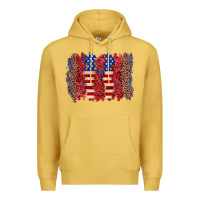 Antique Gold 4th of july brushstroke Premium Hoodie - Zillion Design Studio