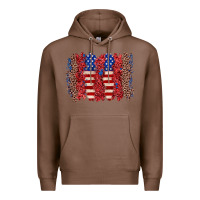 Chestnut 4th of july brushstroke Premium Hoodie - Zillion Design Studio