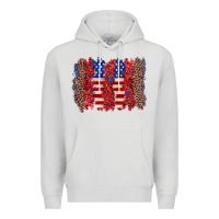 Dove Grey 4th of july brushstroke Premium Hoodie - Zillion Design Studio