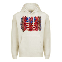 Oatmeal Heather 4th of july brushstroke Premium Hoodie - Zillion Design Studio
