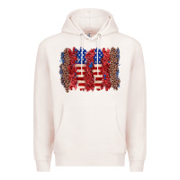 Pale Pink 4th of july brushstroke Premium Hoodie - Zillion Design Studio