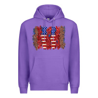 Purple 4th of july brushstroke Premium Hoodie - Zillion Design Studio