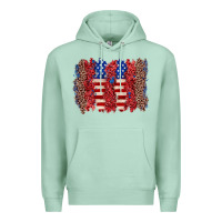 Seafoam 4th of july brushstroke Premium Hoodie - Zillion Design Studio