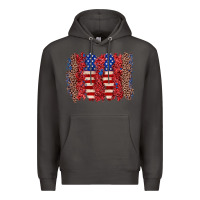 Smoke 4th of july brushstroke Premium Hoodie - Zillion Design Studio