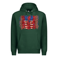 Sports Green 4th of july brushstroke Premium Hoodie - Zillion Design Studio