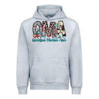 Heather Grey qma qualified medical aide Urban Hoodie - Zillion Design Studio