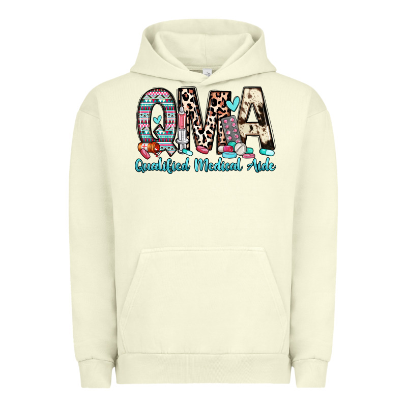 Qma Qualified Medical Aide Urban Hoodie by Zillion Design Studio | Teevron