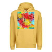 Antique Gold fruits leopard seamless pattern Premium Hoodie - Zillion Design Studio