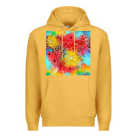 Mustard fruits leopard seamless pattern Premium Hoodie - Zillion Design Studio