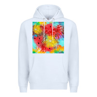 White fruits leopard seamless pattern Premium Hoodie - Zillion Design Studio