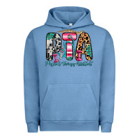 Pigment Pebble Blue pta physical therapy assistant Urban Hoodie - Zillion Design Studio