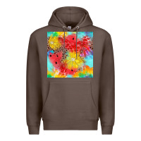 Coffee fruits leopard seamless pattern Premium Hoodie - Zillion Design Studio