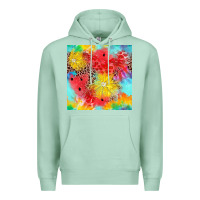 Seafoam fruits leopard seamless pattern Premium Hoodie - Zillion Design Studio