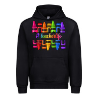Black teacher life crayons Urban Hoodie - texasbilliewilder