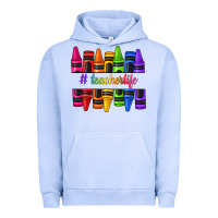 Pigment Grape Ice teacher life crayons Urban Hoodie - texasbilliewilder