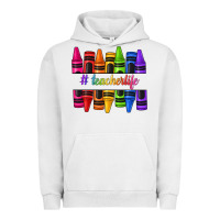Pigment Lunar Rock teacher life crayons Urban Hoodie - texasbilliewilder