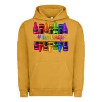 Pigment Peanut Butter teacher life crayons Urban Hoodie - texasbilliewilder