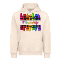 Sandshell teacher life crayons Urban Hoodie - texasbilliewilder