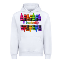 White teacher life crayons Urban Hoodie - texasbilliewilder