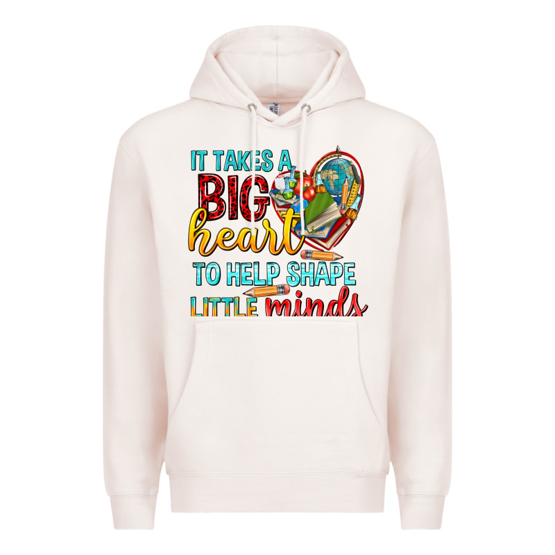 Big Heart To Help Shape Little Minds Tbw Premium Hoodie by texasbilliewilder | Teevron