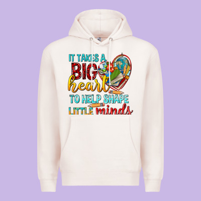 Big Heart To Help Shape Little Minds Tbw Premium Hoodie Designed By Texasbilliewilder