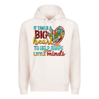 Pale Pink big heart to help shape little minds tbw Premium Hoodie - texasbilliewilder