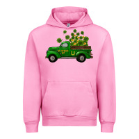 Fuchsia Pink st patricks truck shamrock horseshoe gold Urban Hoodie - RanaPortraitStore