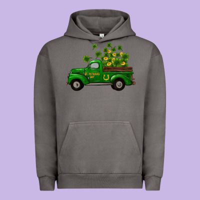 Urban Hoodie st patricks truck shamrock horseshoe gold