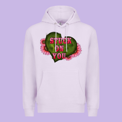 Valentine's Day Stuck On You Heart Sunflowers Premium Hoodie Designed By Ranaportraitstore