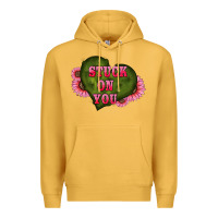 Mustard valentine's day stuck on you heart sunflowers Premium Hoodie - RanaPortraitStore