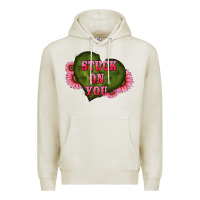 Oatmeal Heather valentine's day stuck on you heart sunflowers Premium Hoodie - RanaPortraitStore