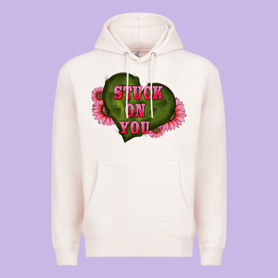 Valentine's Day Stuck On You Heart Sunflowers Premium Hoodie Designed By Ranaportraitstore