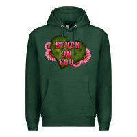 Sports Green valentine's day stuck on you heart sunflowers Premium Hoodie - RanaPortraitStore