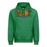 Emerald st patricks shamrock gold with rainbow Urban Hoodie - RanaPortraitStore