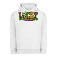 Pigment Lunar Rock st patricks shamrock gold with rainbow Urban Hoodie - RanaPortraitStore